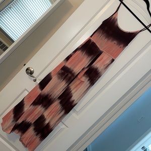 A Ellen blush pink/maroon dress with shorts attached